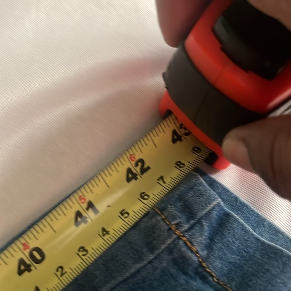 Denim Wide Legs Pull Up Jeans-Various - Picture 6 of 6